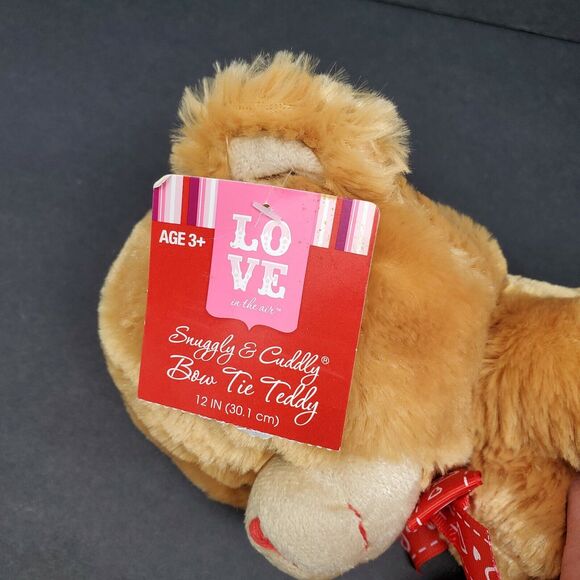 Dan Dee Teddy Bear 13" Plush Stuffed Animal Brown Valentine's Day Red Hearts - Picture 7 of 8